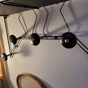 1950s wall-mounted coat rack