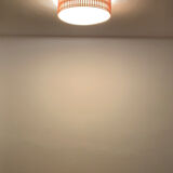 Wicker ceiling lamp