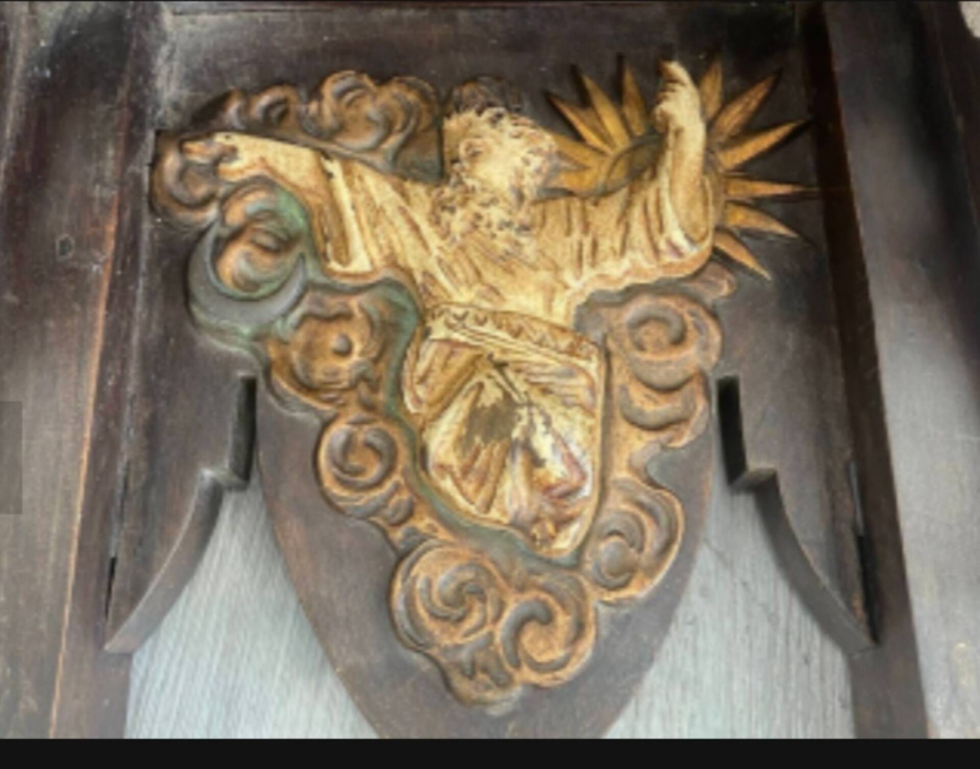 Ancient Gothic seat