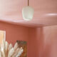 Vintage pendant lamp, opaline glass pendant lamp with patterns, vintage chandelier