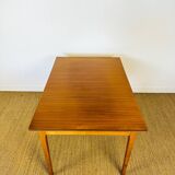 Scandinavian teak dining table with extensions 1960