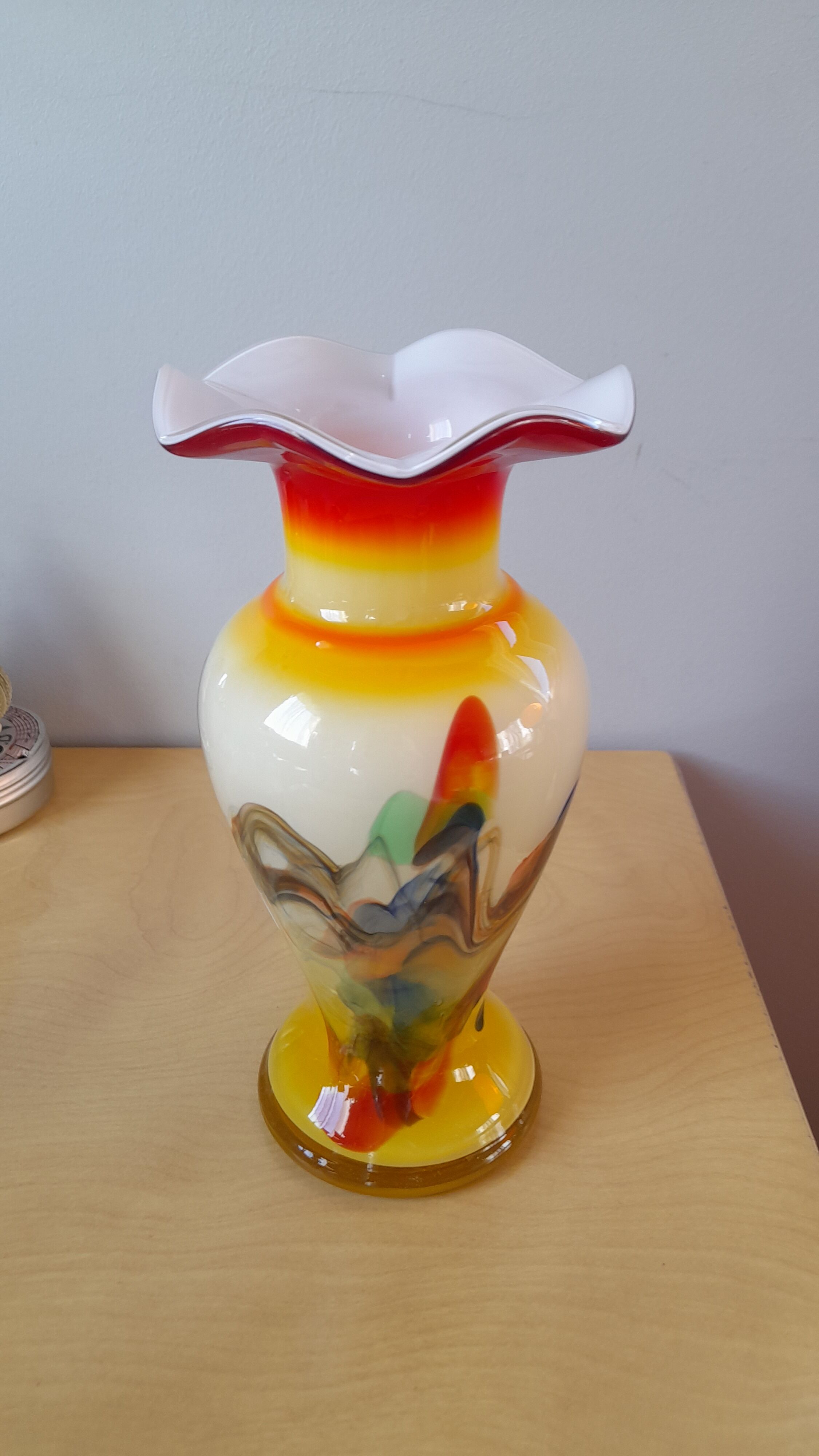 70s opaline vase