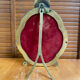 Antique mirror louis xv shell shape rococo bronze #