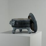 Pair of ceramic soup tureens by Jacques Pouchain, Dieulefit, circa 1960