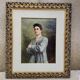 Oil painting on canvas by Pietro Mascagni, composer from the early 1900s.