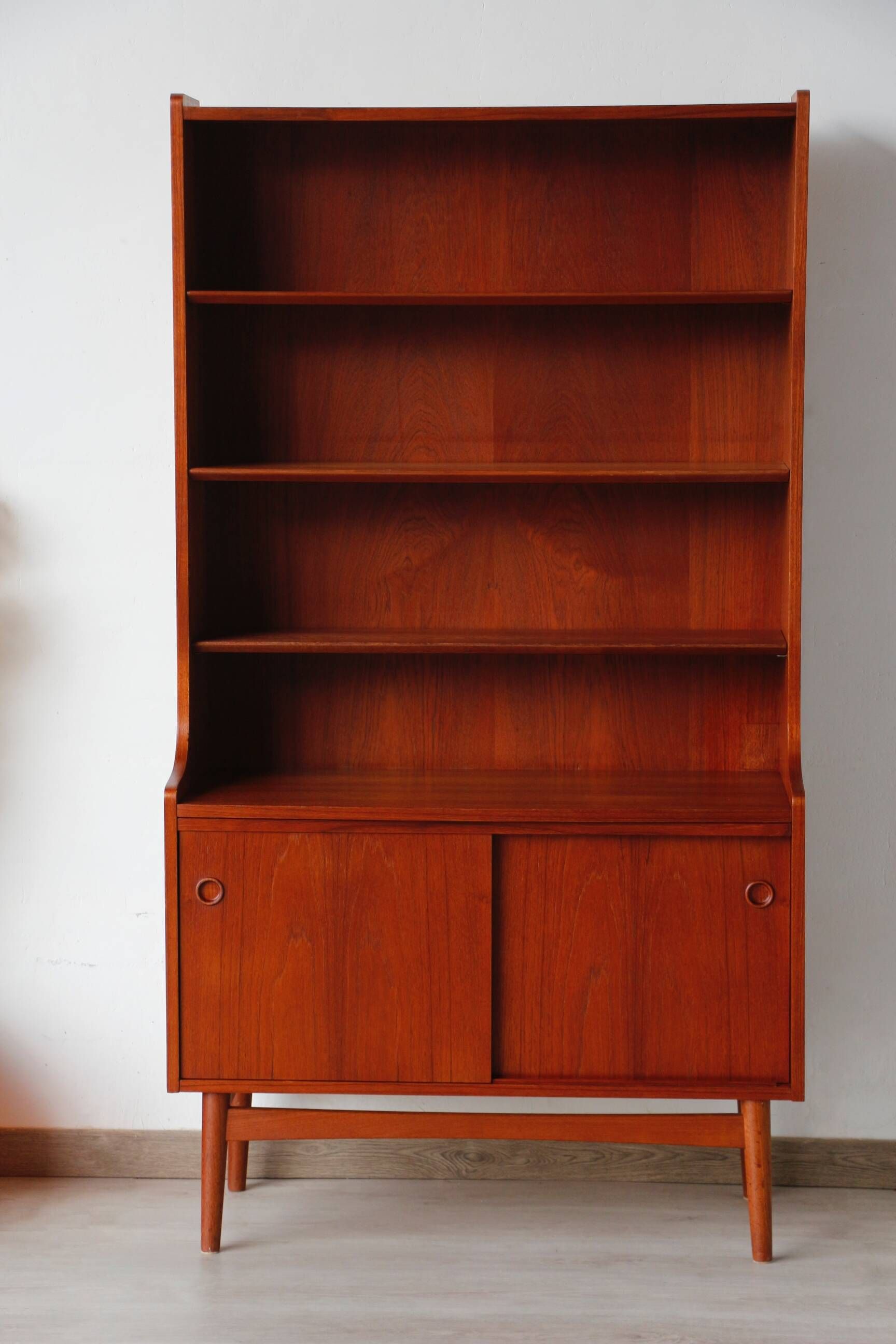 Bibliothèque scandinave vintage en teck – années 60