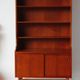 Bibliothèque scandinave vintage en teck – années 60