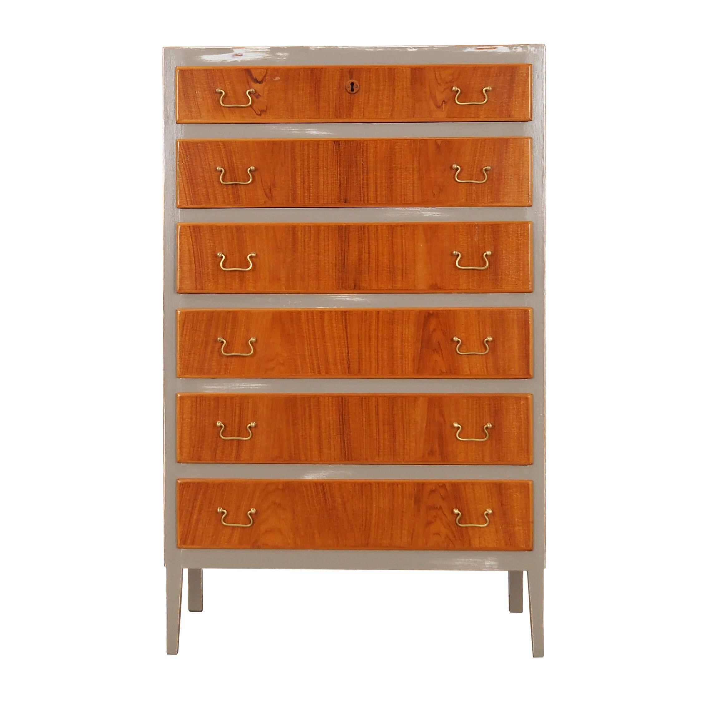 Walnut chest of drawers, Danish design, 1960s, production: Denmark