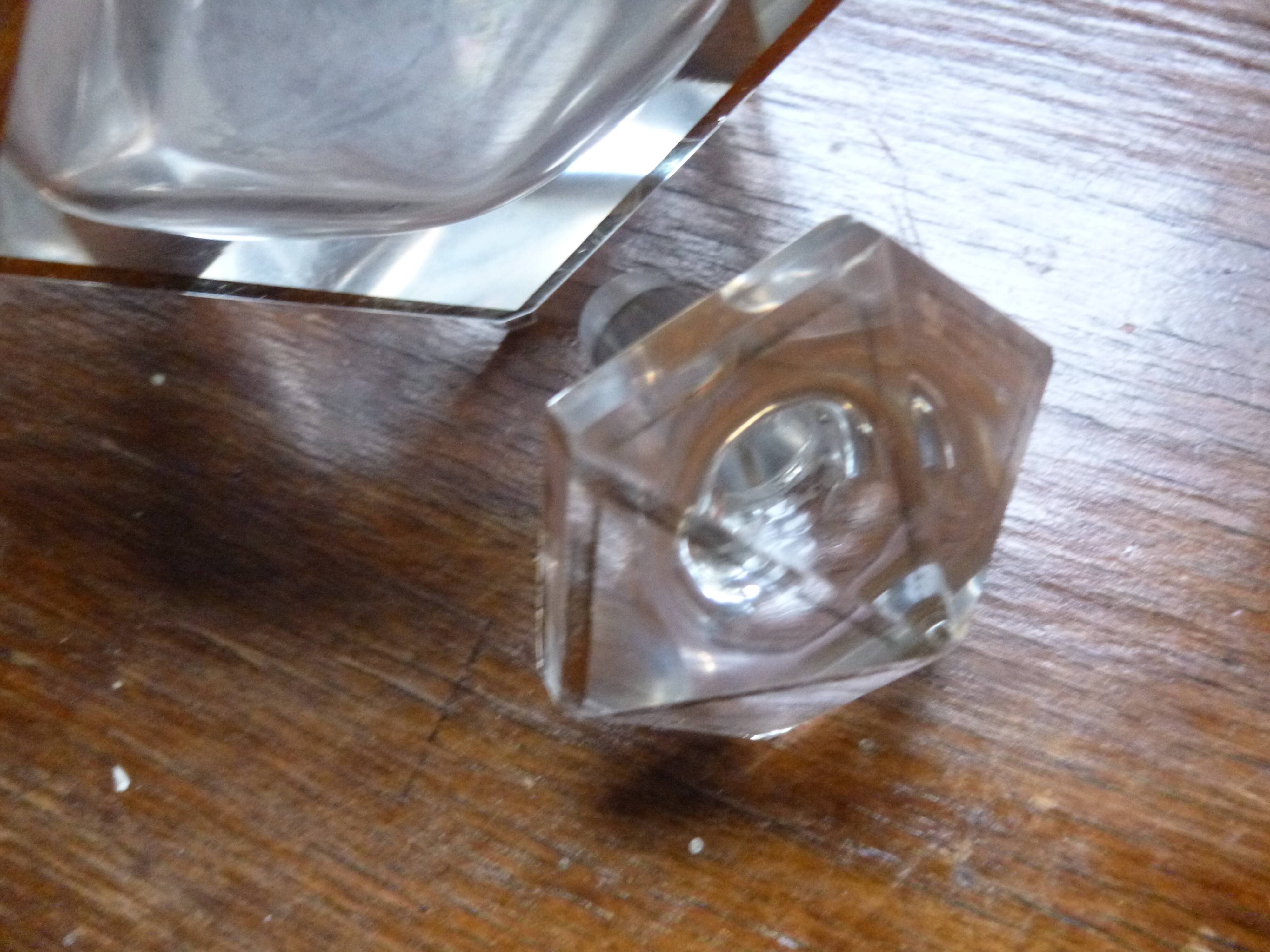 Antique crystal perfume bottle