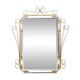 Italian brass mirror with scrolls, mid-century - 1950s