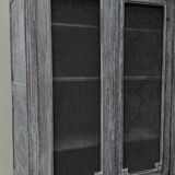 Grey ceruse storage cabinet