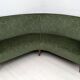 Canapé d'angle en velours damassé italien moderne du milieu du siècle, années 1950