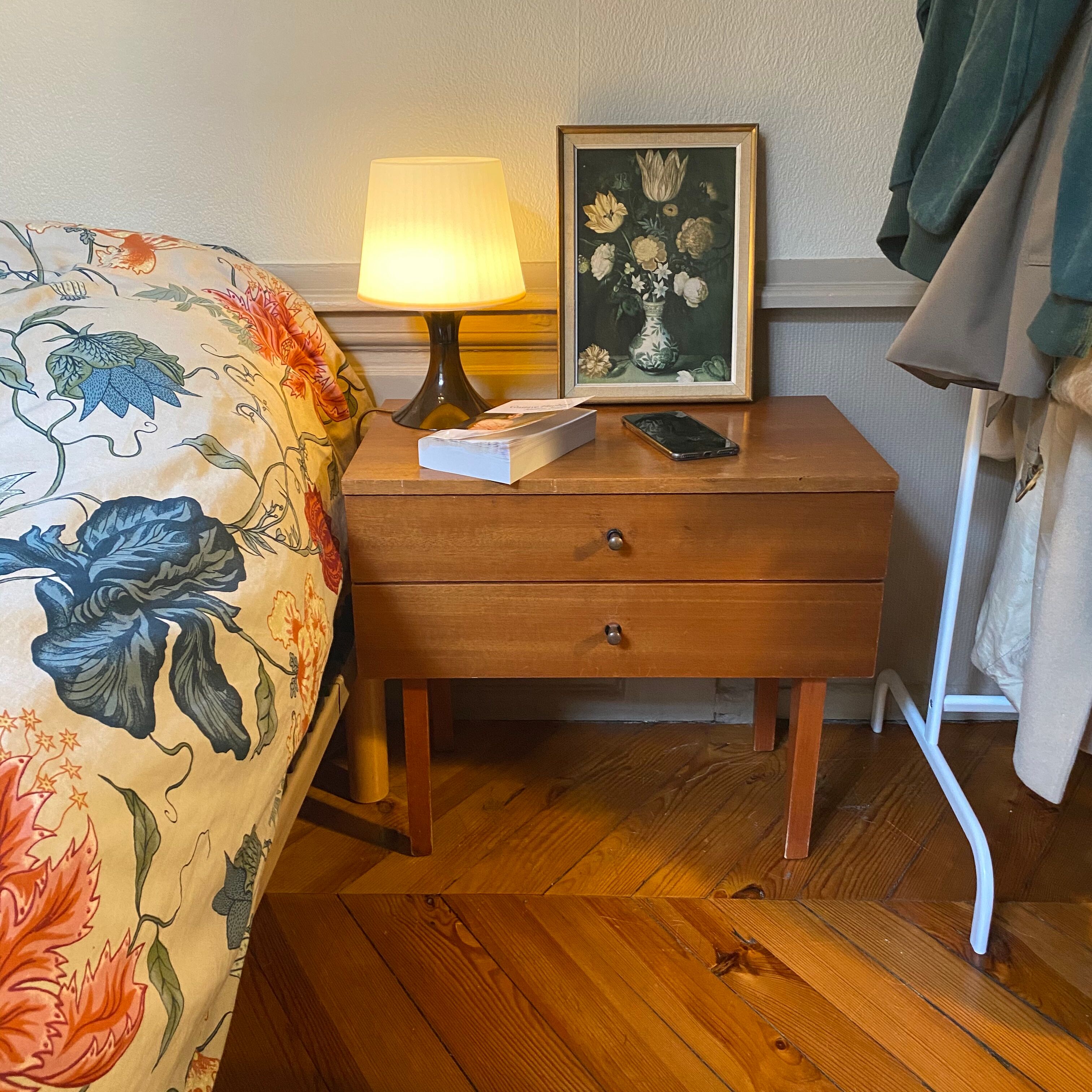 Scandinavian bedside table from the 1960s
