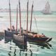 Breton marine painting "The Sardine Fishers in Concarneau"