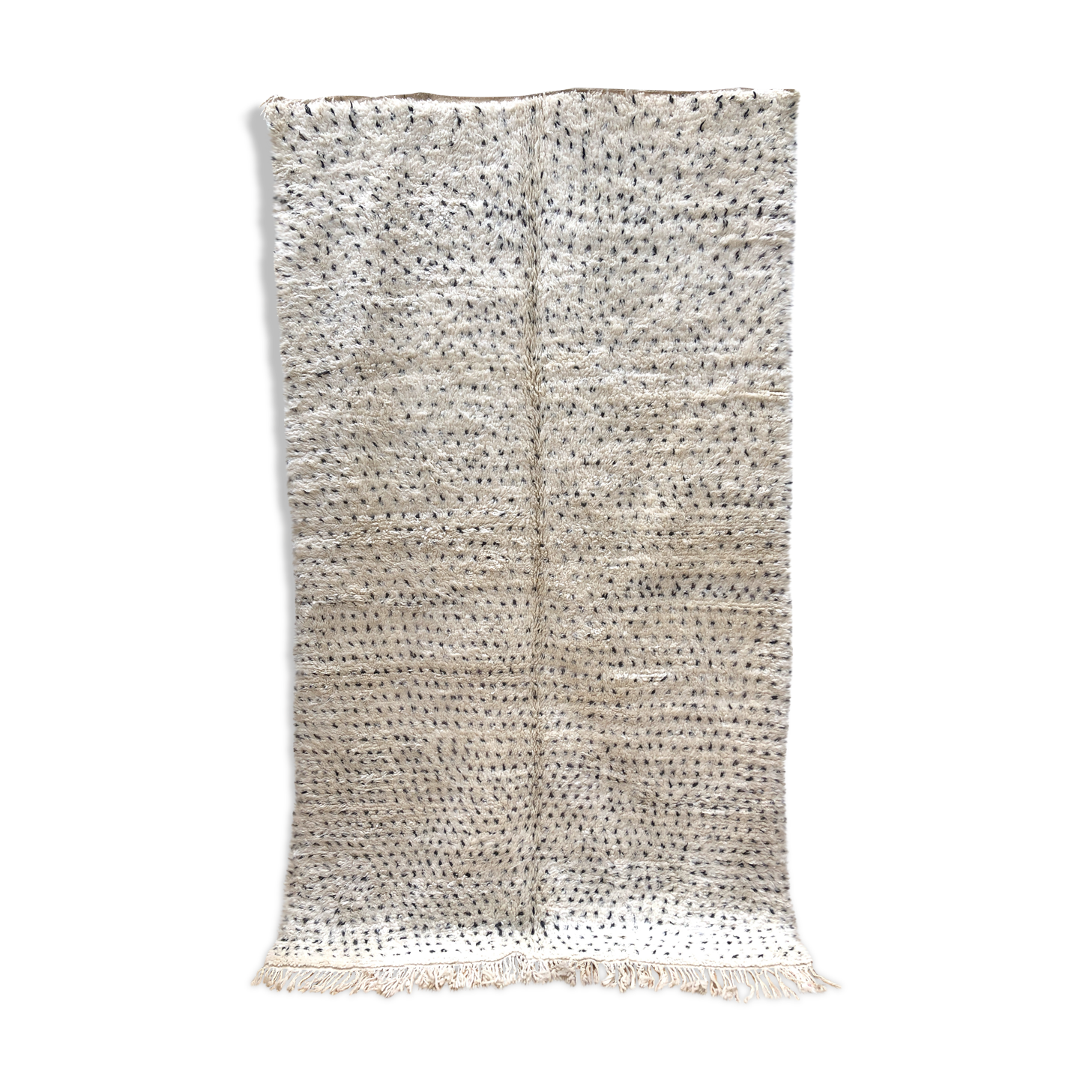 Moroccan Berber carpet Marmoucha with polka dots anthracite grey 2, 78x1, 66m