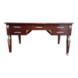 Empire style flat desk in mahogany