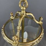 Louis XVI style lantern in bronze and glass, 20th century