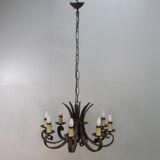 Lustre en fer forgé des années 40