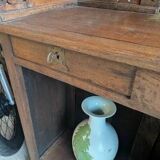Authentic Old Craft Counter in Solid Oak - Panel Front