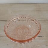 Pink glass bowl