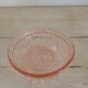 Pink glass bowl