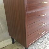 Commode coiffeuse style moderniste années 70