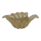 Bol en verre décoratif 'Zebrati' de Murano Barovier, style Hollywood Regency, années 1960.