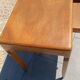 Vintage Scandinavian-style wooden table with drawer, 1950s-60s.