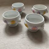 Set of 4 Tuileries porcelain ear bowls, limited edition