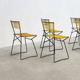 Set of six 'Spaghetti' dining chairs