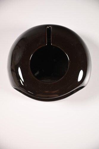 Model 411 Ashtray in Brown Glazed Ceramic from Sicart
