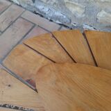 Vintage daisy shaped wooden coffee table