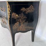 Chinese lacquered style commode