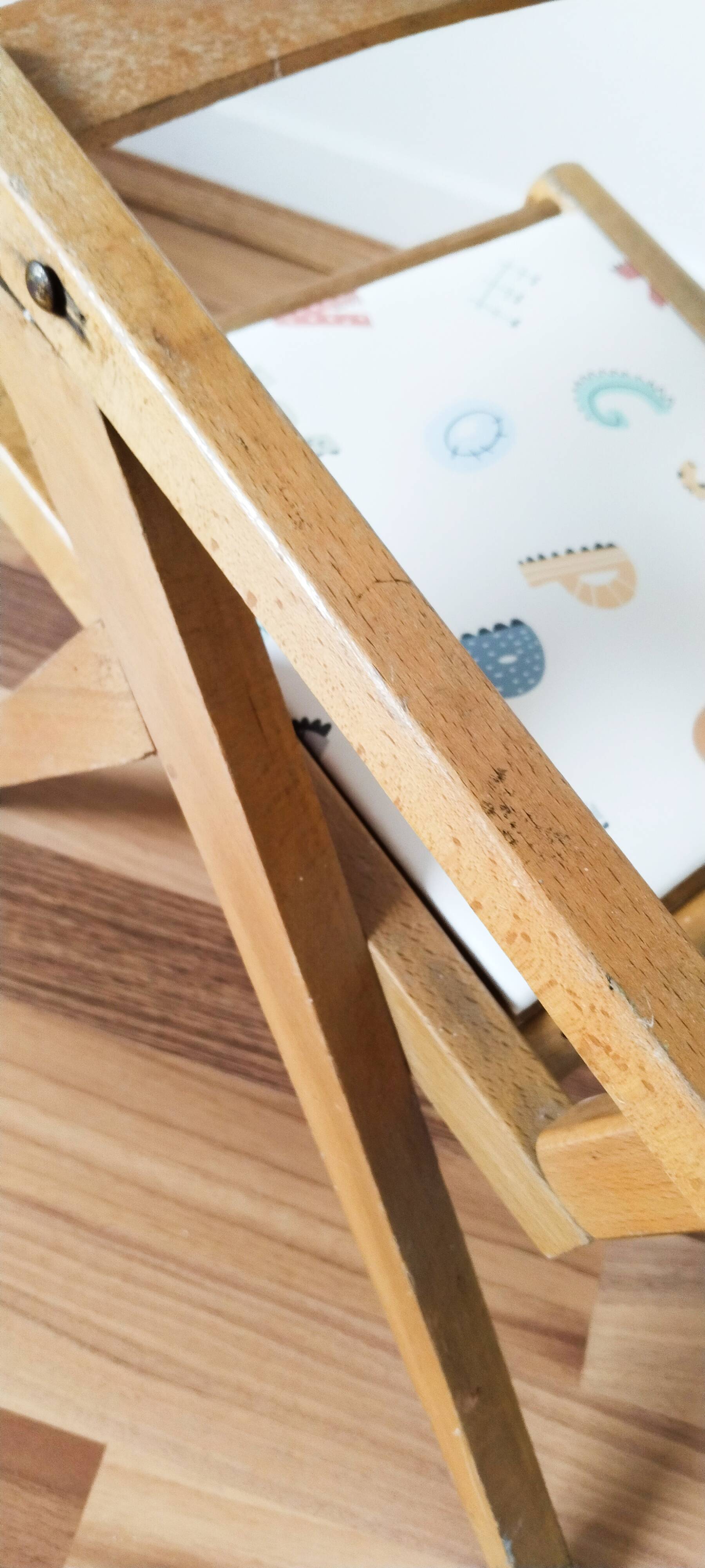 Potty chair, wooden armchair for children, Baumann style