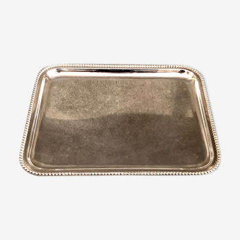 Silver metal tray, late 19th century
