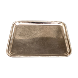 Silver metal tray, late 19th century