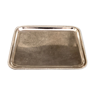 Silver metal tray, late 19th century