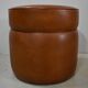 Sheep leather pouf