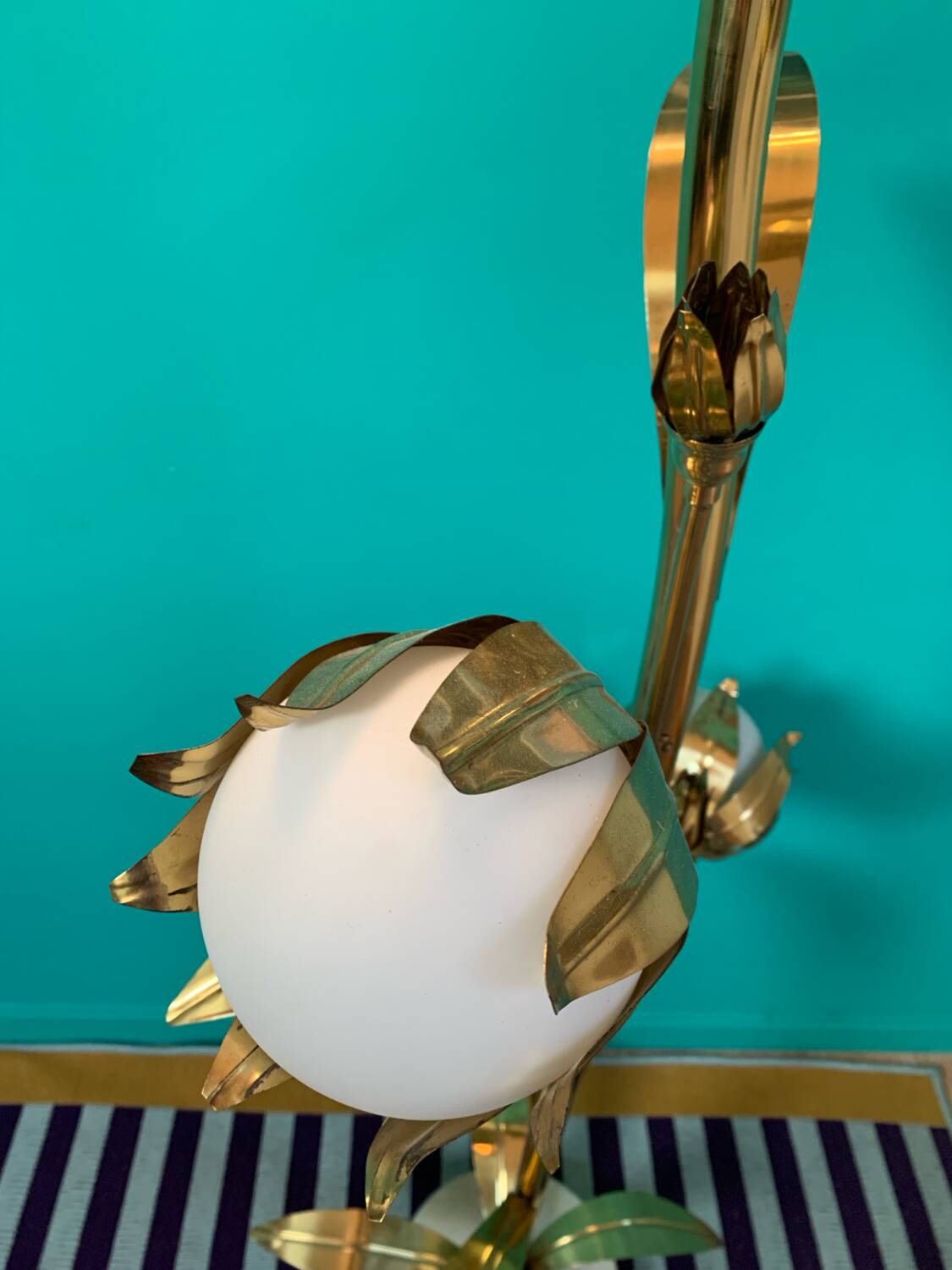 Vintage flower floor lamp