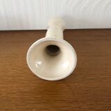 Candle holder in cream and gold porcelain