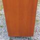 Vintage oak wardrobe with metal legs from the 1950s.