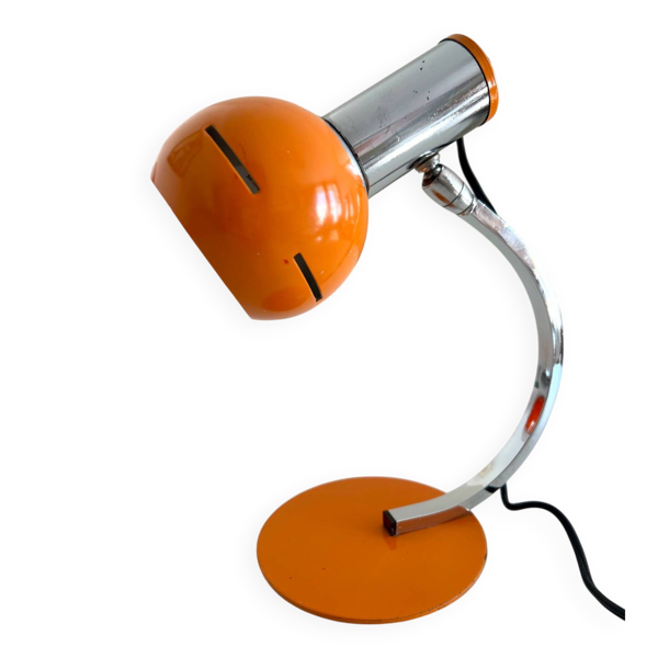 Lampe Targetti vintage années 1960 space age orange chrome