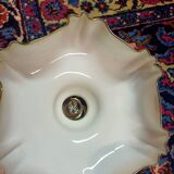 Beige opaline ceiling light in uraline