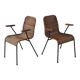 Pair of Swiss stackable rattan and iron dining elbow chairs, G Legler 1960s