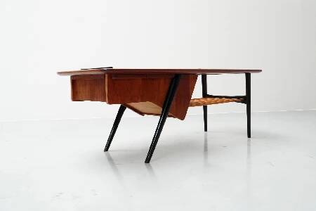 Alfred Hendrickx, Coffee Table Model 210 with Built-In Bar