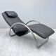 Leather lounge chair