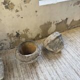 Trio of stone and cement planters, early 1900s