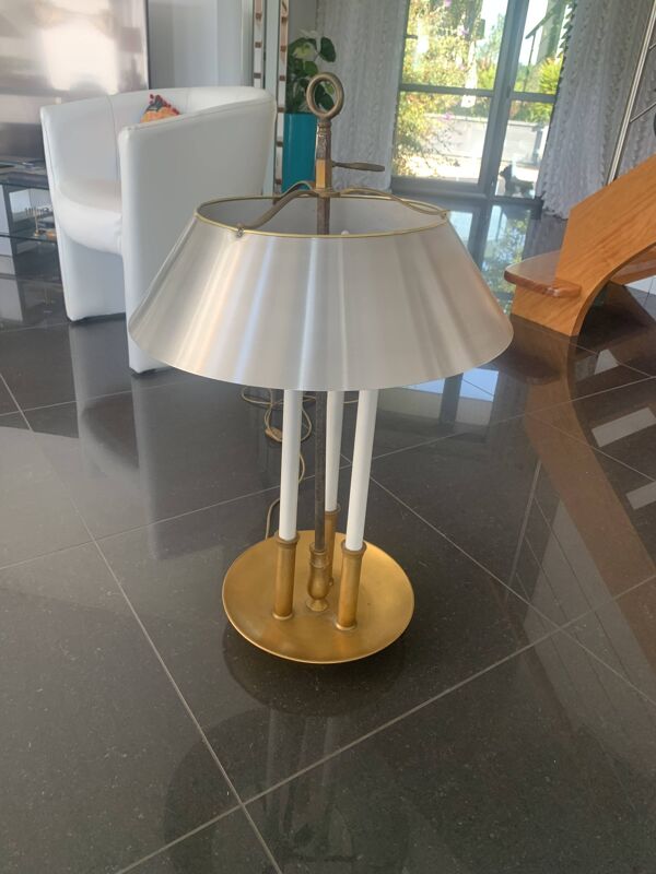 Grande lampe en bronze de la maison bagués 1970