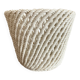 Woven ceramic plant pot
