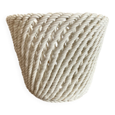 Woven ceramic plant pot